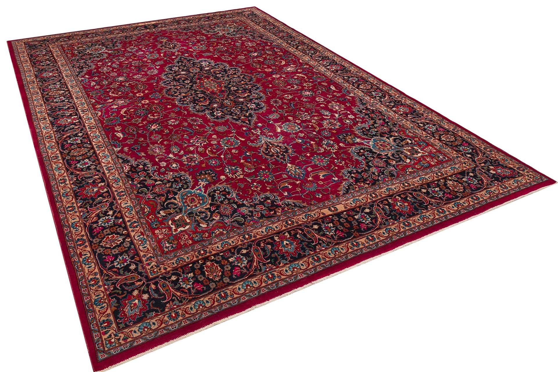 Vintage-Style Distressed Persian Rug