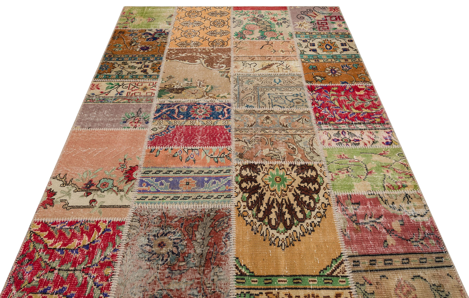 Handwoven Vintage Patchwork Rug