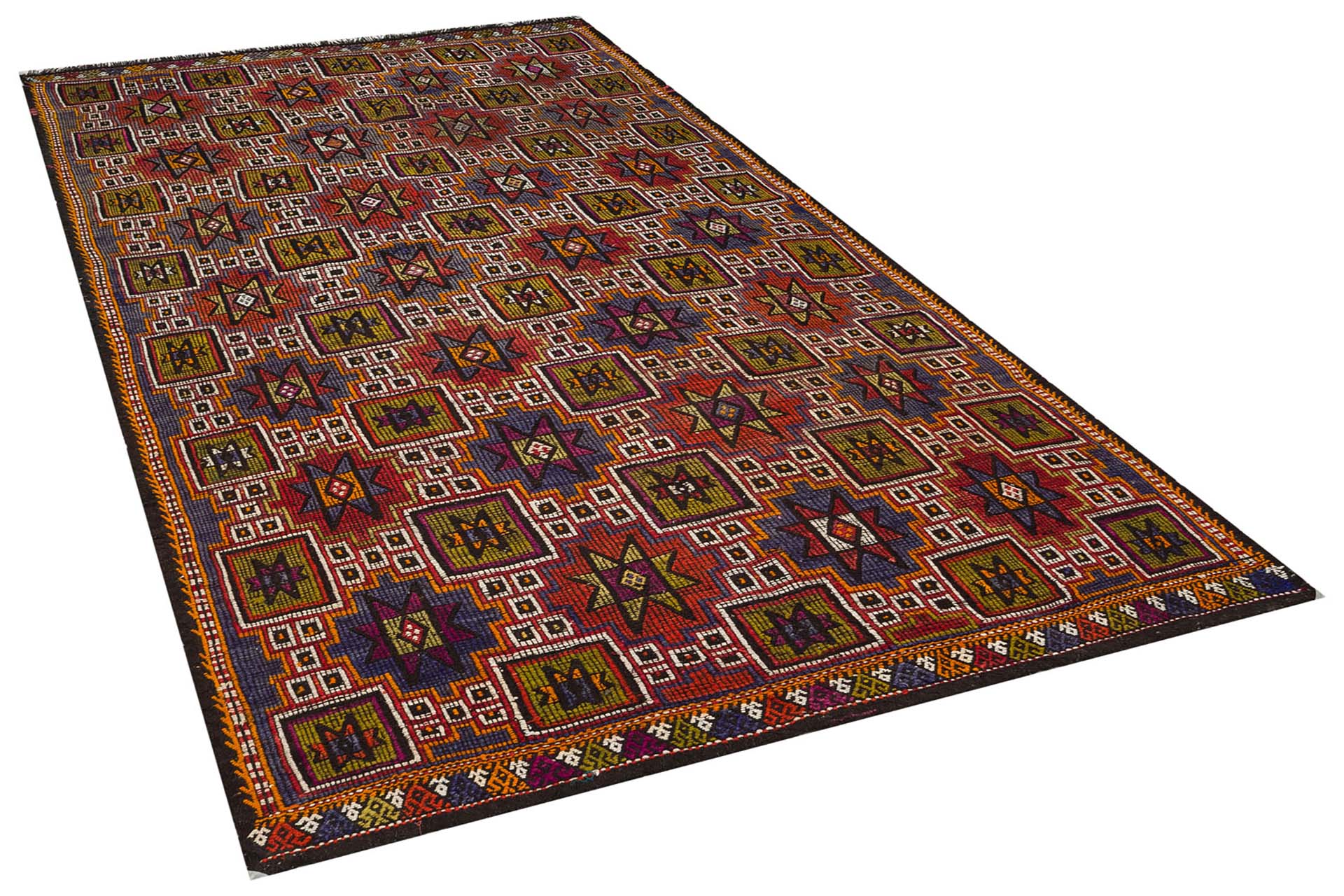 Vintage Handwoven Wool Rug